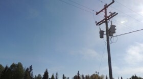 a transmission line outside