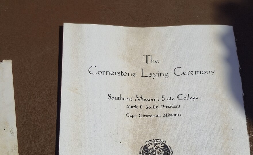 Origional Cornerstone Laying Ceremony Documents from