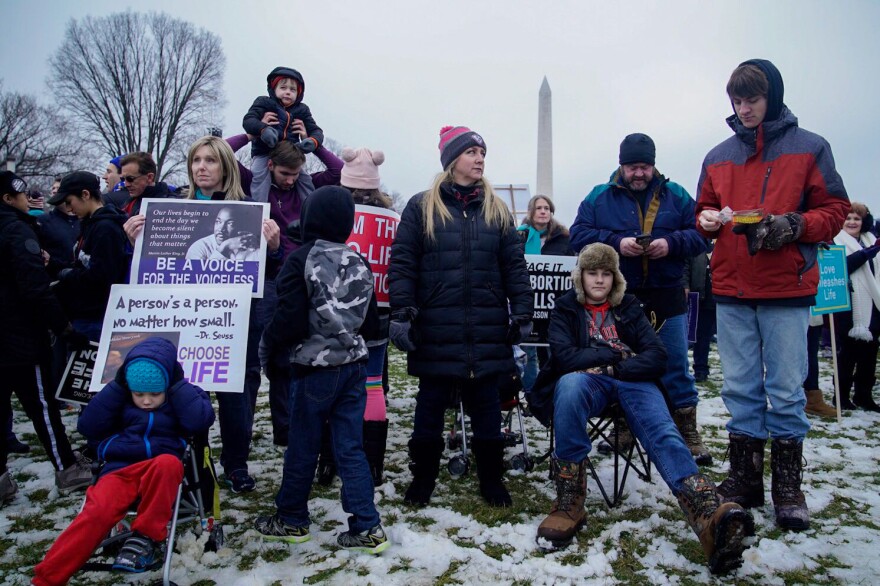 March for Life organizers say a major focus of this year's rally is to promote the idea that the anti-abortion rights position is bolstered by science.