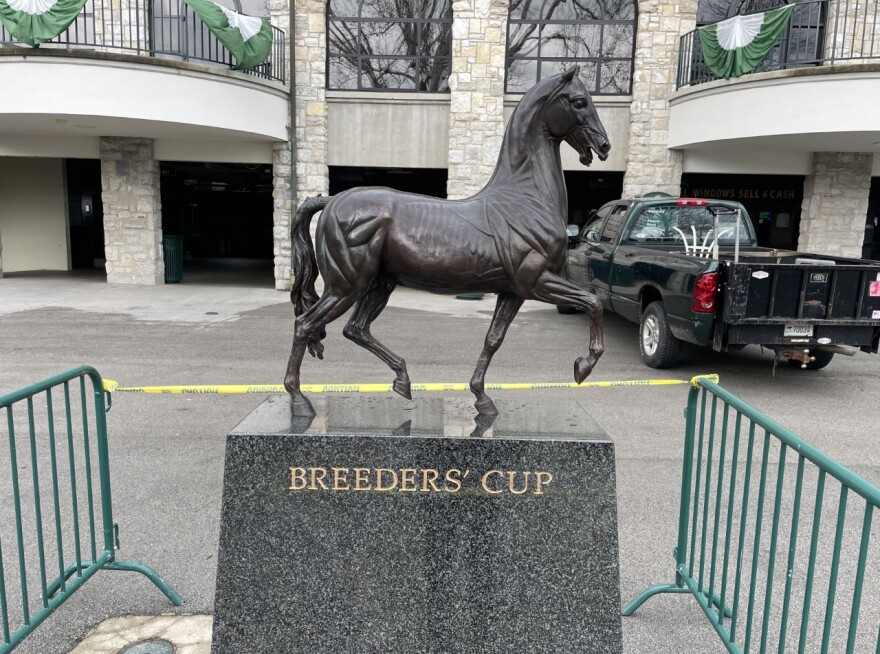 Breeders Cup Statue at Keeneland Race Track