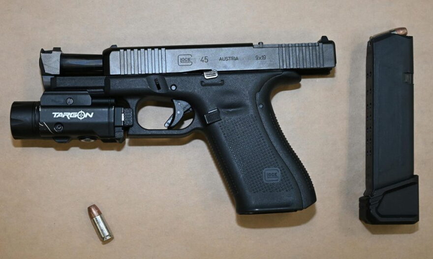 This is the gun authorities say was found inside a locker at North High School last week