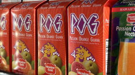 POG juice sold by Meadow Gold at a grocery store in Honolulu, Hawaiʻi. (Sept. 29, 2026) 