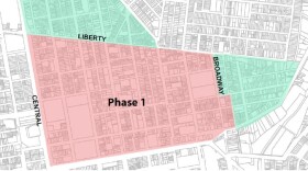 Boundaries of the proposed OTR special improvement district that residents and business owners are being asked to approve.