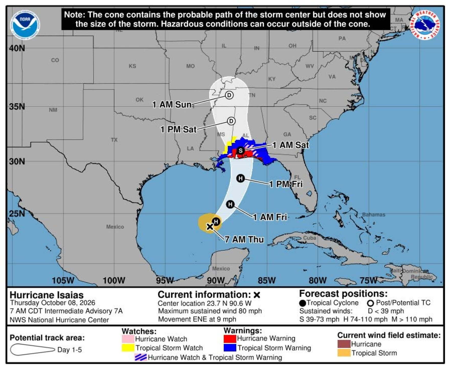 Officials have ordered evacuations along the Gulf coast in seven ...