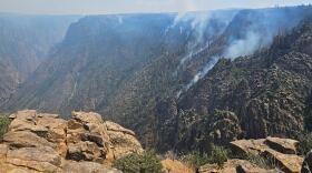 South Rim Fire at the Black Canyon National Park