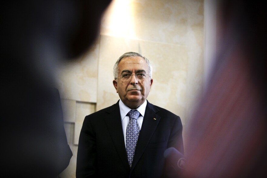 Former Palestinian Prime Minister Salam Fayyad says the international community is not interested in another failed state. Fayyad, shown here in the West Bank city of Ramallah in 2012, has pushed for the Palestinians to develop their own institutions as part of their quest for statehood.