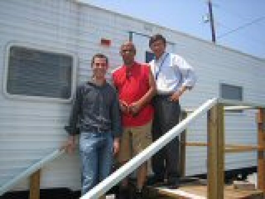Port employees Chris Bonura, Howard Dennison and Clyde Mathis