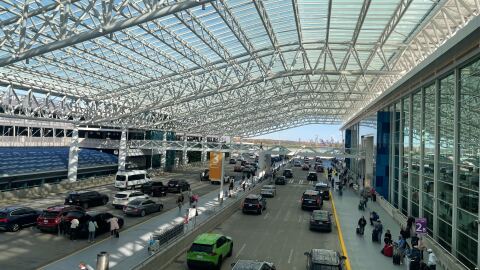 Travelers arriving at Charlotte Douglas International Airport