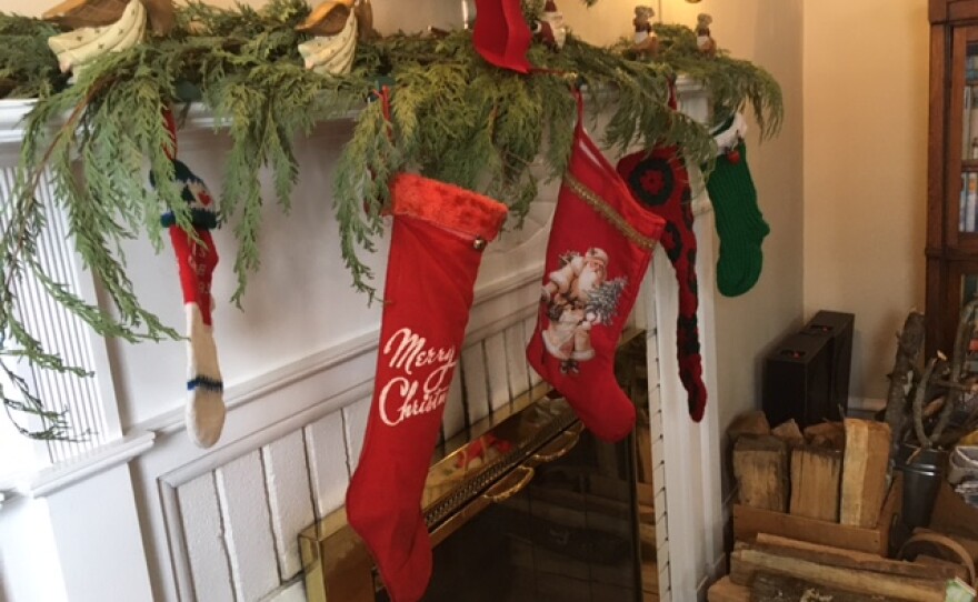The red felt stocking Elizabeth Vozzola has been hanging by the chimney with care since she was five, over 60 years ago.