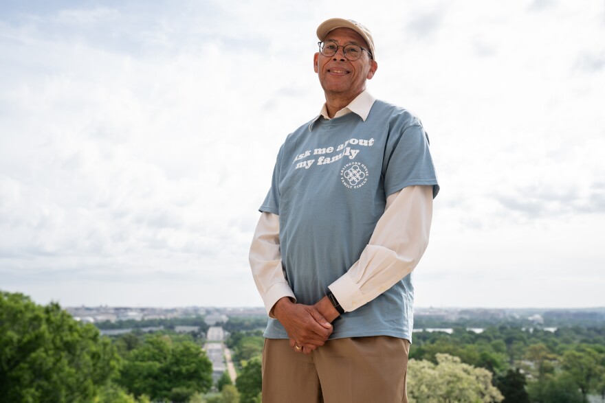 Finding Our Voice organizer Steven Hammond was among the participants at Saturday's Arlington House reunion. "So much of the time, we're talking past each other. We're not talking to each other."