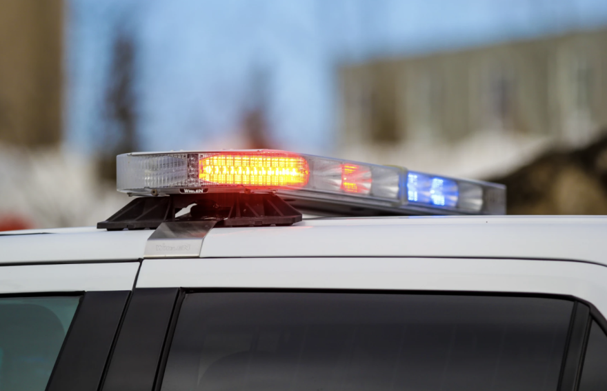 Anchorage police respond to a service call.