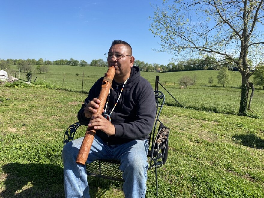 Navajo flute maker, performer, Fred Nez Keams