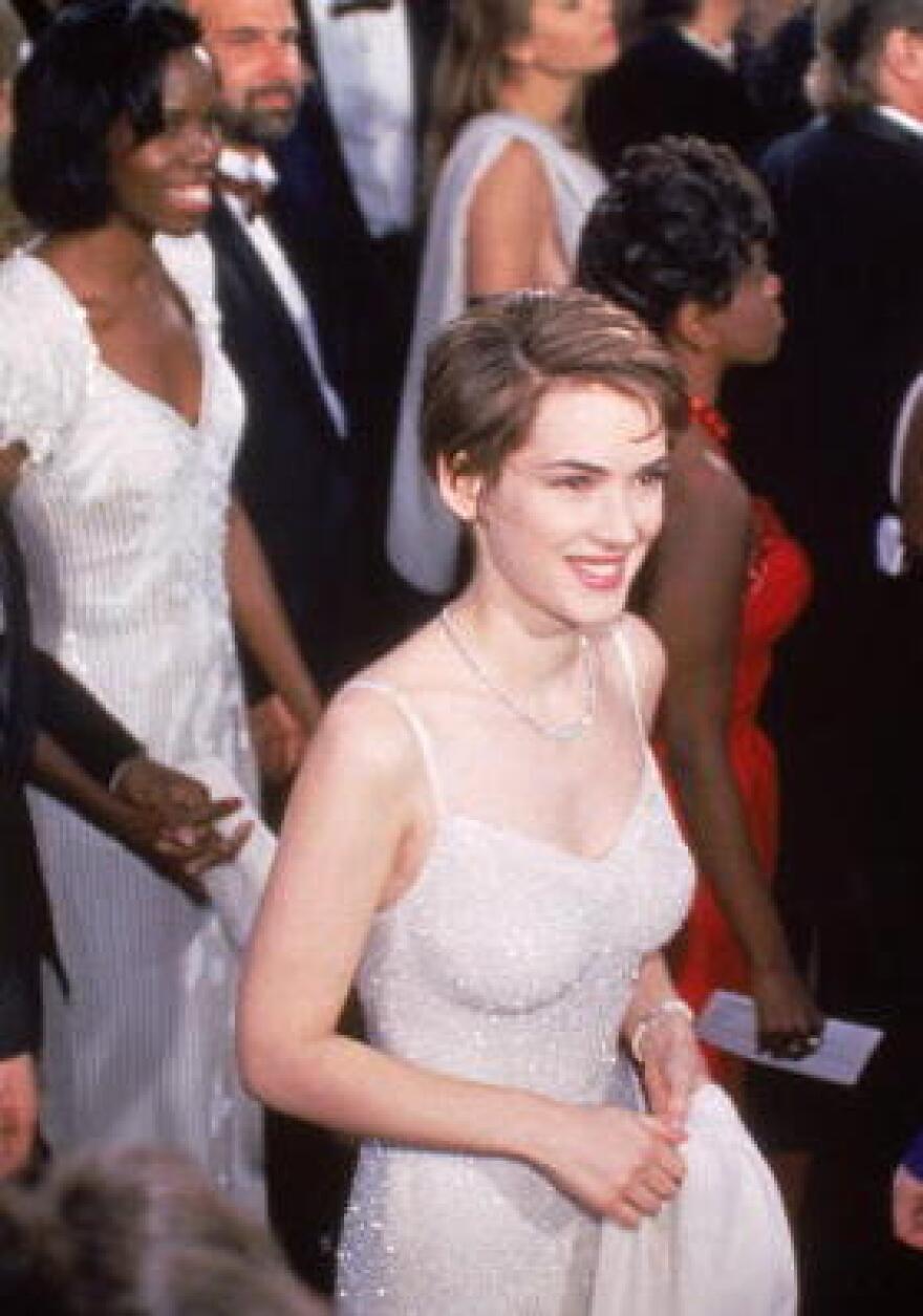 Ryder arrives on the red carpet of the Oscars in 1994, the year she was nominated as best supporting actress for <em>The Age of Innocence.</em>