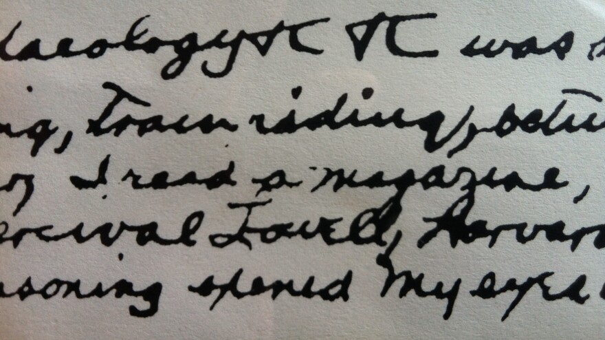 A letter from Robert Krulwich's grandfather.