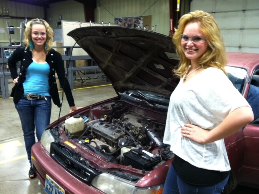 Brandi and Kaylee plan to open a truck repair shop when they graduate from high school.