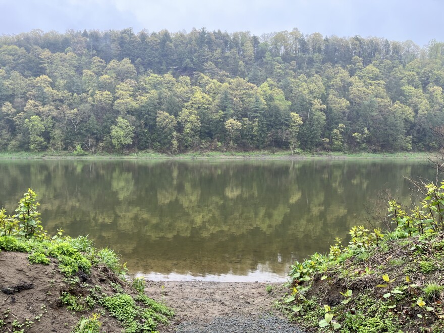The Susquehanna River at Vosburg Neck State Park in Wyoming County.