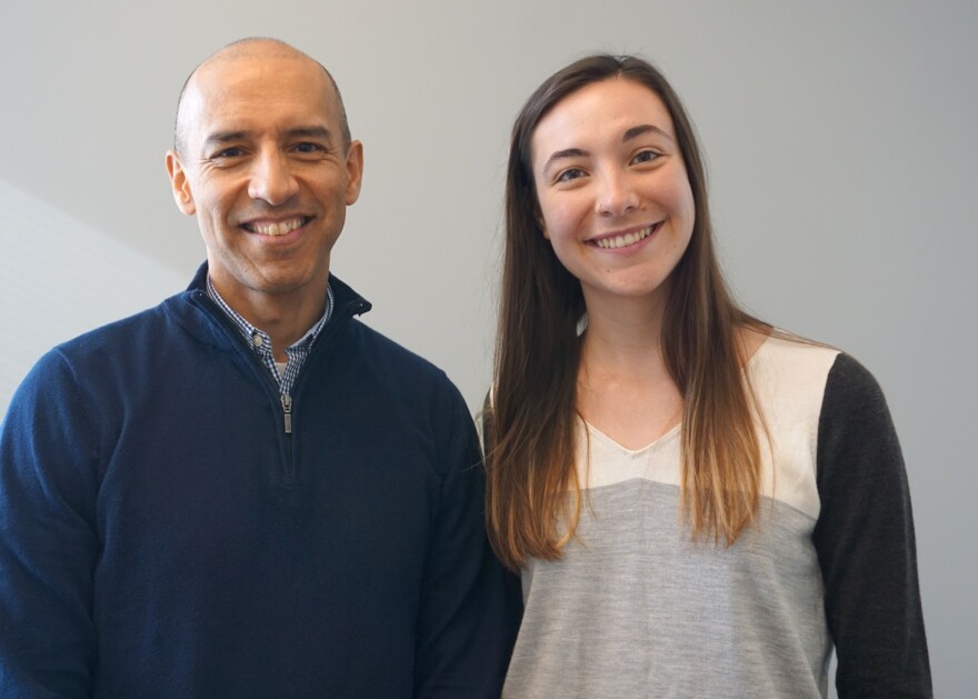 From left, Julio Zegarra-Ballon and Alyson Miller joined Friday's show.