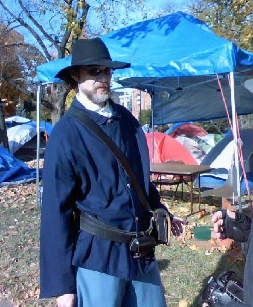 Bradley Russell at OccupyAlbany, November 12, 2011.