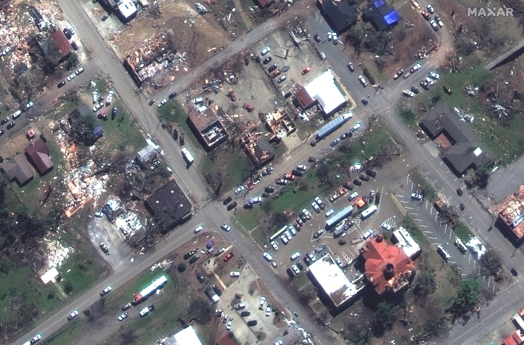 Satellite images show devastation from tornado in Rolling Fork