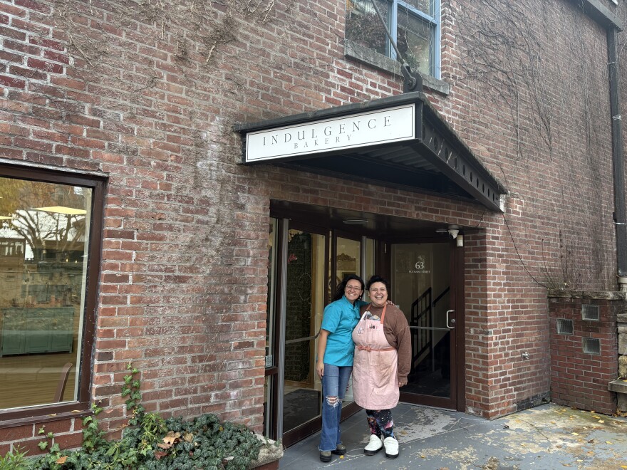 Elise Soto (left) took over ownership of Indulgence Bakery in Saratoga Springs this summer