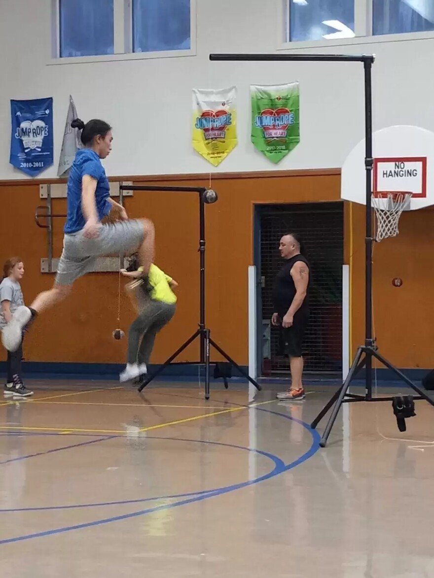 Native Youth Olympics practice