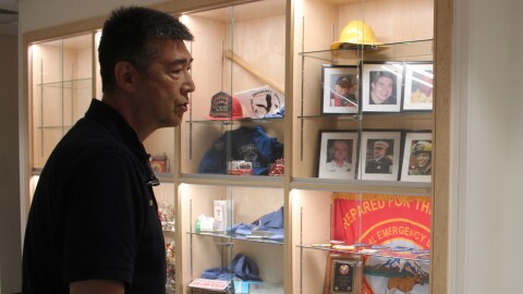 Chief Roy Browning stands near the lobby in Central Emergency Services' Station 1 on Thursday, July 30, 2026 in Soldotna, Alaska.