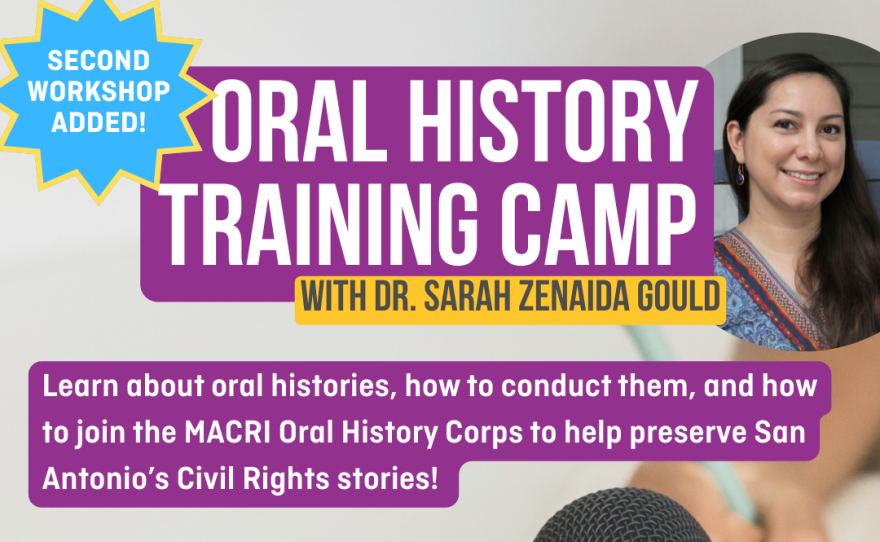 MACRI Oral History Training Camp for January 24th at 2 p.m.