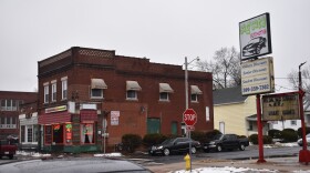 The proposed site of the new Edison at Bradley Student Luxury Apartments