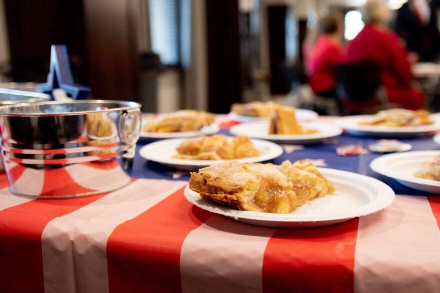 Public school advocates ate apple pie and drank coffee over discussions with lawmakers about education priorities for the 2024 legislative session.