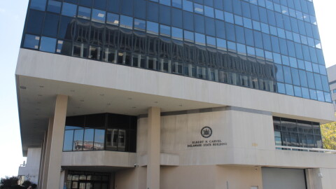 The Carvel State Office Building in downtown Wilmington.