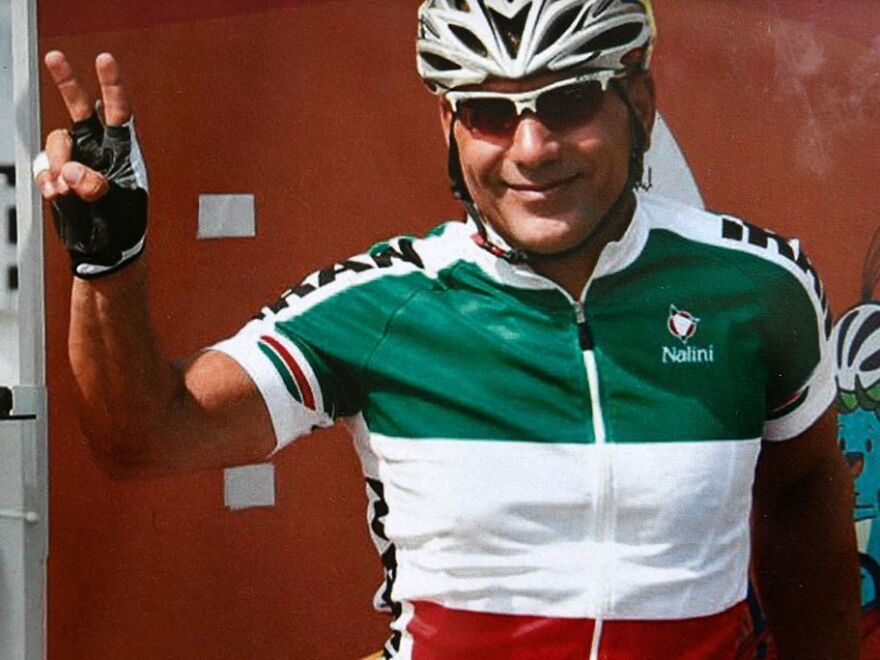 Iranian cyclist Bahman Golbarnezhad, who died on September 17 during a cycling race in Rio de Janeiro.