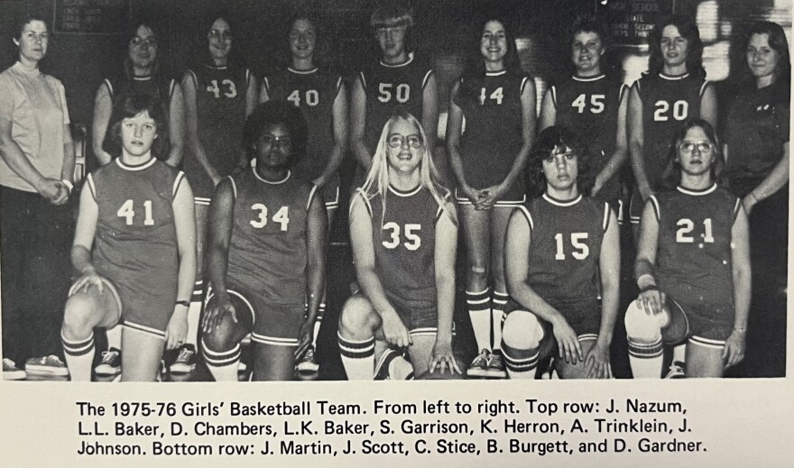 The 1975-76 PHS girls basketball team.