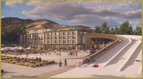 The proposed Harvest Village development would include leisure amenities like a tubing hill.