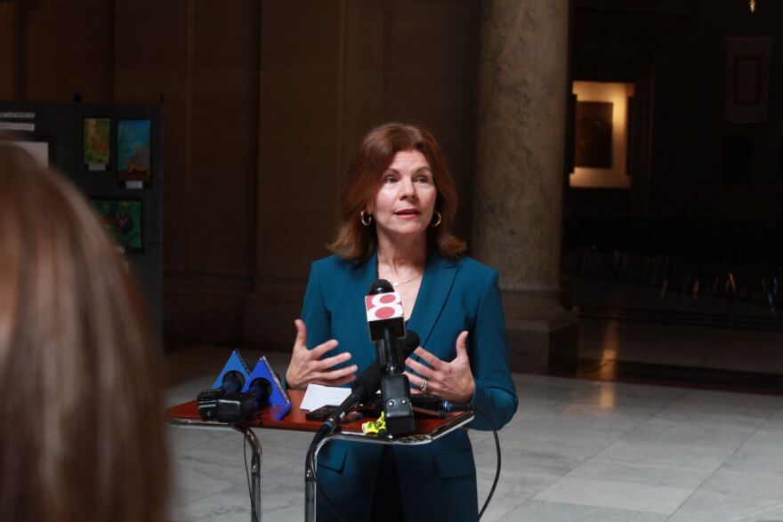 Rep. Carey Hamilton (D-Indianapolis) responds to Braun’s energy press conference.