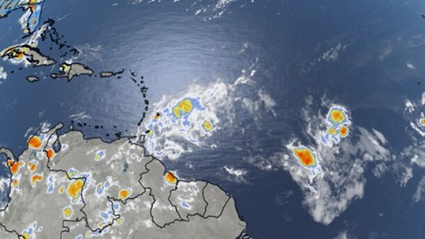 Satellite photo of the Atlantic basin on August 16, 2026.