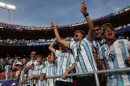 Argentina fans make some noise ahead of the Argentina vs. Algeria World Cup match at Arrowhead Stadium on June 16, 2026.