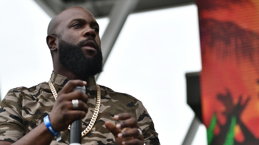 Bunji Garlin, performing at Kaya Fest on April 22, 2017 in Miami.