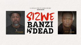 Atandwa Kani and Kelcey Watson star in Crossroads Theatre's production of Sizwe Banzi is Dead