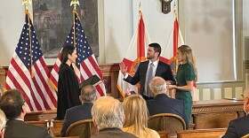 James Uthmeier is sworn in Feb. 17, 2025 as Florida attorney general.