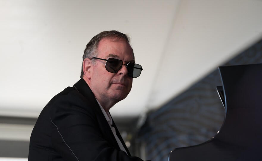 Bill Charlap performing with his trio at the 2023 Newport Jazz Festival