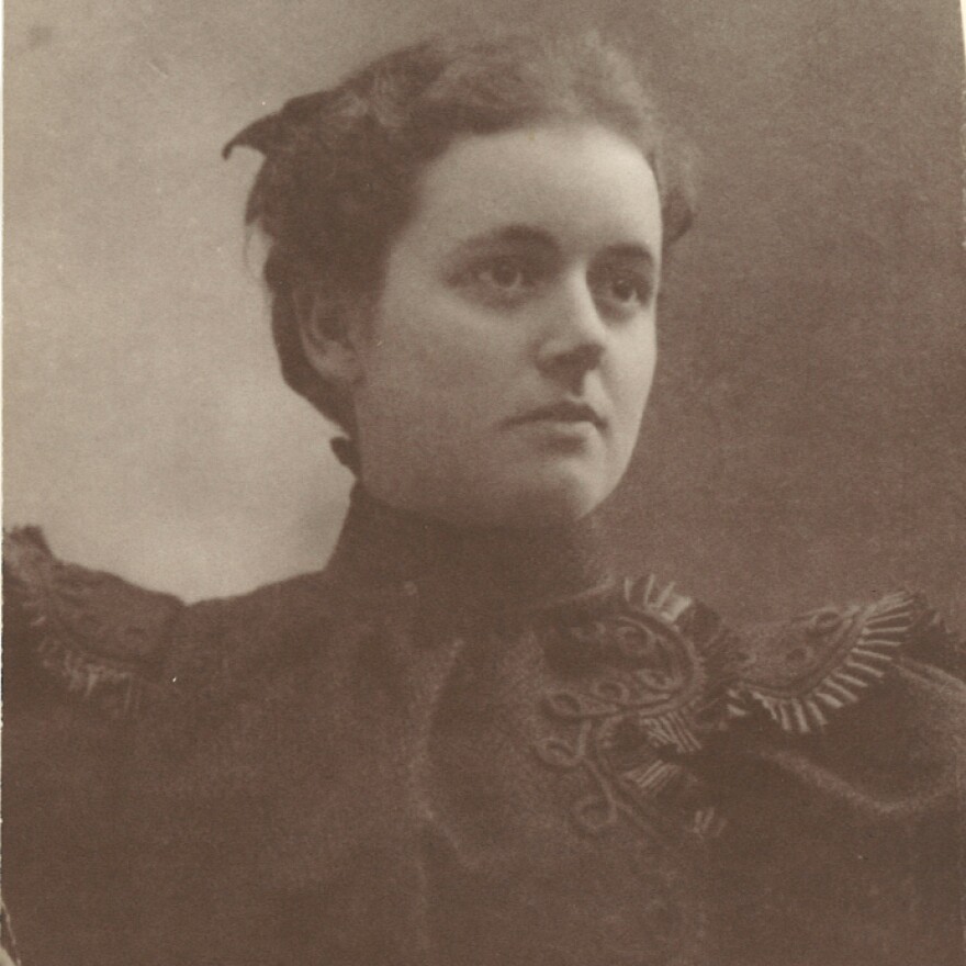 Grace Shanks, Jo Anne's grandmother, posed for this photo on the day of her wedding to Joseph McCutchan. At this time in the early 1900s, they lived in Missouri.
