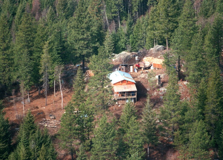 A mountain cabin.