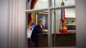 President Donald Trump addresses the nation from the Oval Office of the White House in Washington, Tuesday, Jan. 8, 2019. (Carolyn Kaster/AP)