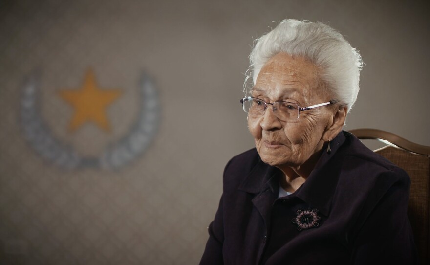 Marcella LeBeau, a 101-year-old former Army nurse.