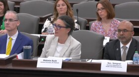 Melanie Bush, the N.C. Department of Health and Human Services' interim deputy secretary for Medicaid, testifies in front of a N.C. General Assembly oversight committee on March 10, 2026. DHHS is asking the General Assembly for $319 million it says are necessary to pay for