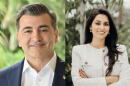 Republican Casey Askar (l.), Democrat Pia Dandiya (r.)