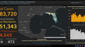 Image: Florida Department of Health COVID-19 dashboard