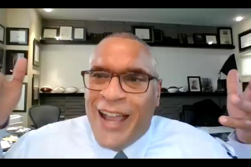 Democratic gubernatorial candidate Woody Myers discusses his criminal justice reform plan during a virtual interview.
