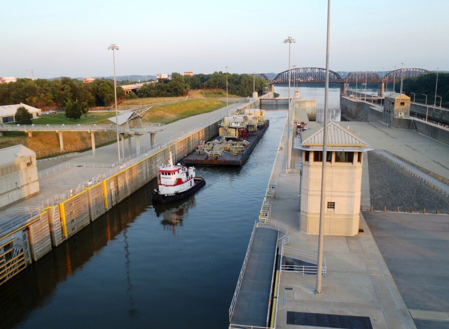 The U.S. Army Corps of Engineers maintains an extensive network of locks and dams on the Ohio River from Louisville to Pittsburgh. The system is critical to moving the enormous amount of freight that moves by barge and boat over the Ohio’s waters every ye