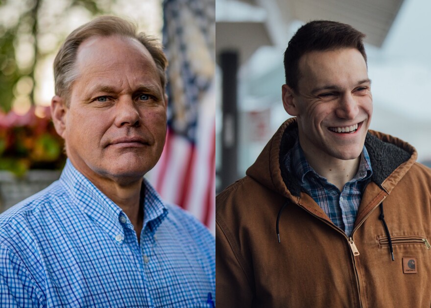 Photos of two men side by side